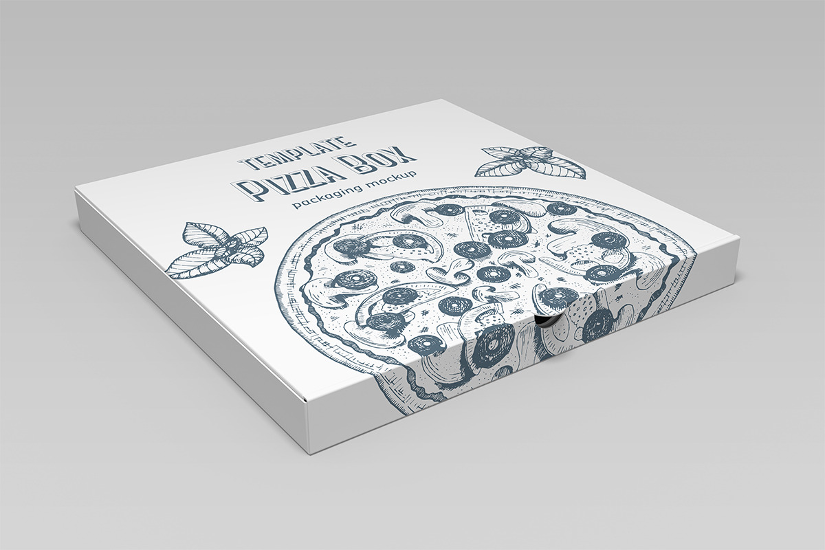 Pizza Box Mockup, a Packaging Mockup by Petr Stránský (Photo 3 of 16)