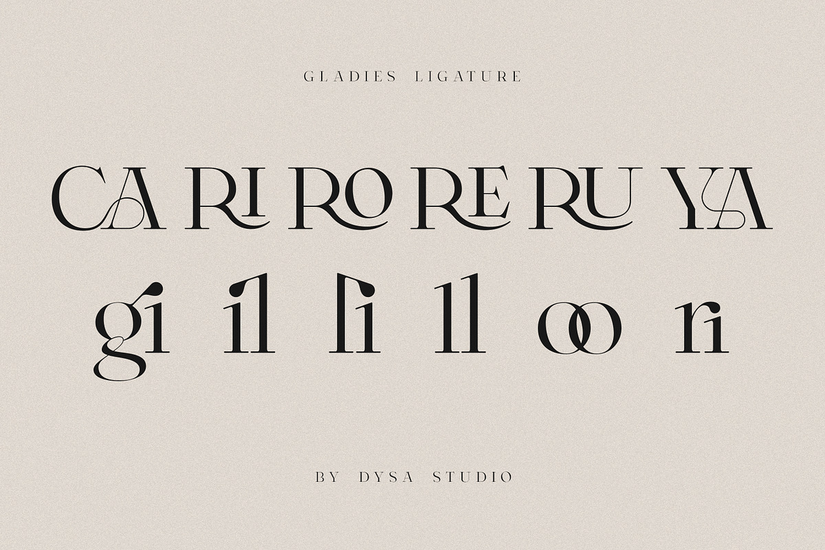 Gladies, a Serif Font by DYSA Studio (Photo 11 of 13)