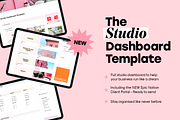 The Studio Dashboard Notion Template, a Marketing Template by DesignbyAyelet (Thumbnail 1 of 5)