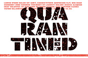 QUARANTINED, a Font by vtks design (Thumbnail 2 of 4)