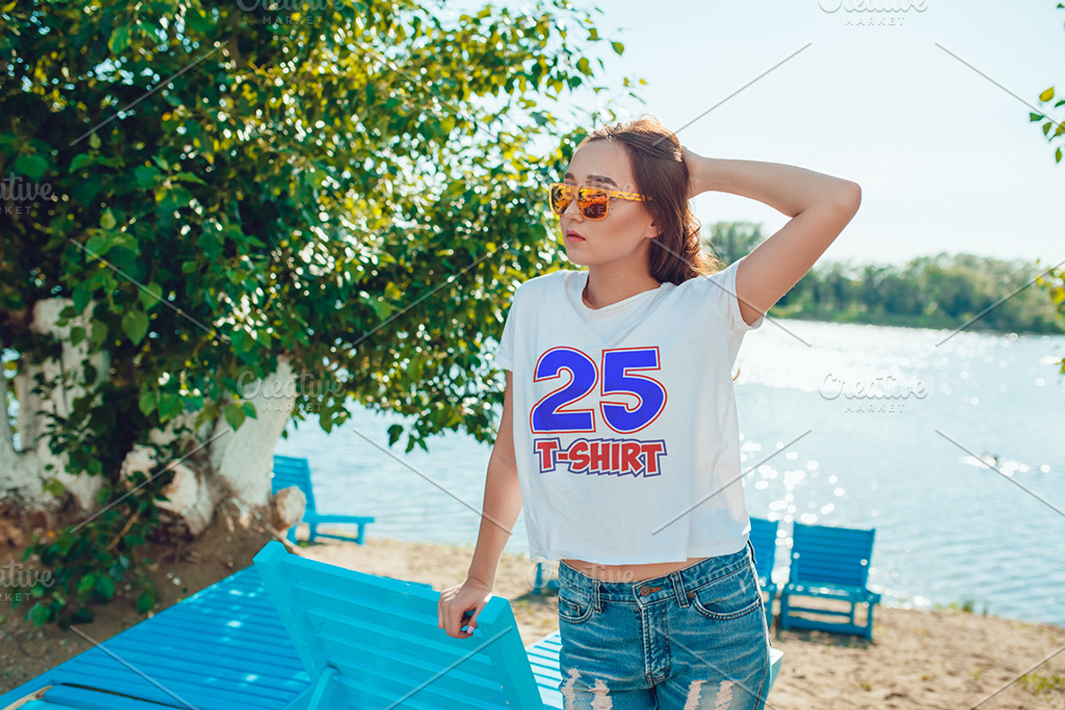25 T-Shirts Mock-Up (Part 1), a Shirt Mockup by Freeman Studio (Photo 17 of 30)