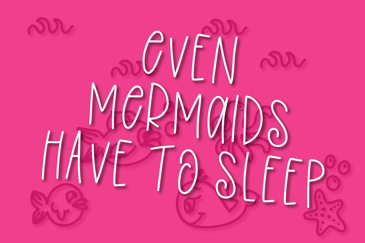 Overboard - Mermaid Font Duo preview 2