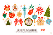Christmas Decor Clipart Bundle, a Seasonal Illustration by vik.stock (Thumbnail 2 of 8)