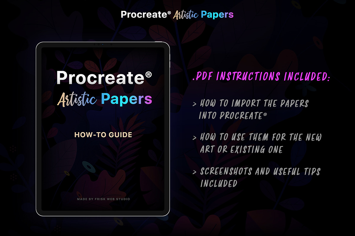 Procreate Artistic Digital Papers, a Texture Graphic by Frisk Shop (Photo 11 of 11)