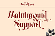 Darkbloom, a Serif Font by Letterara (Thumbnail 8 of 12)