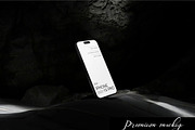 Black iPhone 14 Pro Mockups, an iPhone Mockup by PremiumMockup (Thumbnail 2 of 6)