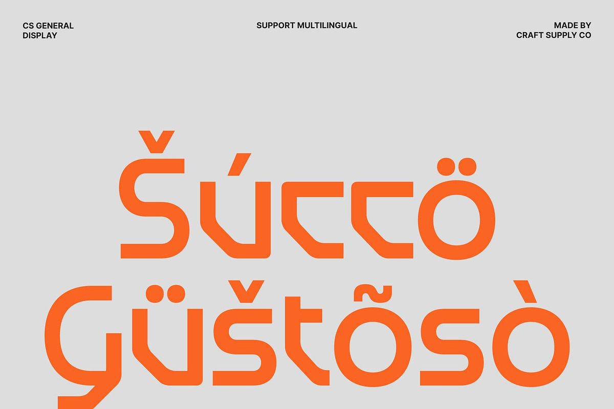CS General – Futuristic Display Font, a Sans Serif Font by Craft Supply Co. (Photo 6 of 8)