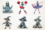 Halloween Funny Skeleton Sublimation, an Illustration by RobertsArt (Thumbnail 7 of 7)