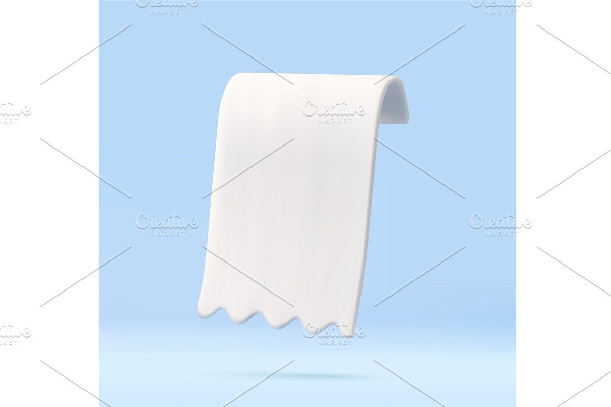 3D Paper scroll with cartoon style, a Texture Illustration by ModVector