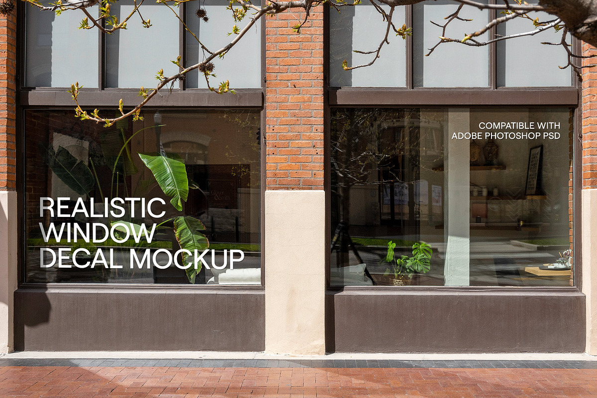 Storefront Window Decal Mockup, a Templates & Theme by Area Mockups (Photo 1 of 4)