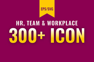 HR, Teamwork & Workplace Line Icons, an Outline Icon by gstudiovect21