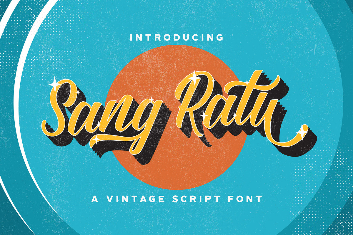 Sang Ratu - Vintage Script Font, a Script Font by StringLabs (Photo 1 of 11)