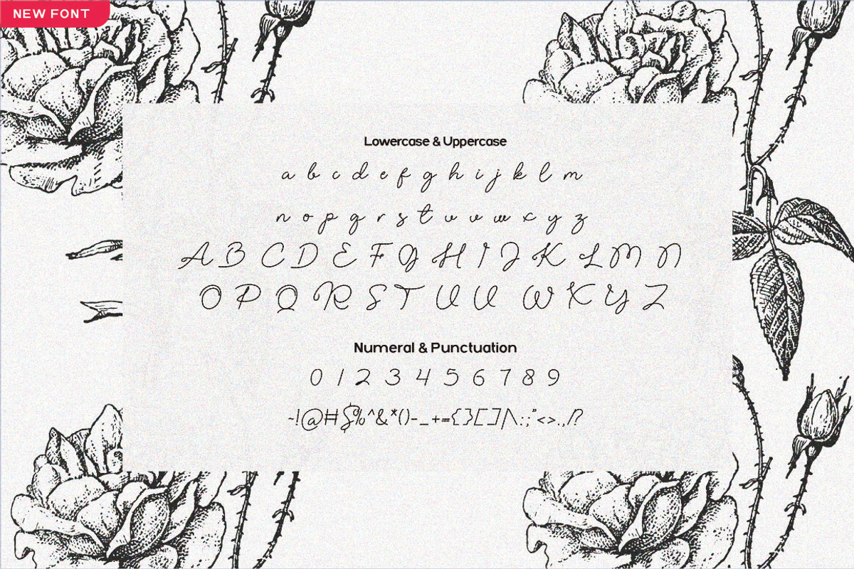 Rhea Line Script, a Script Font by JNJ Studio (Photo 8 of 8)