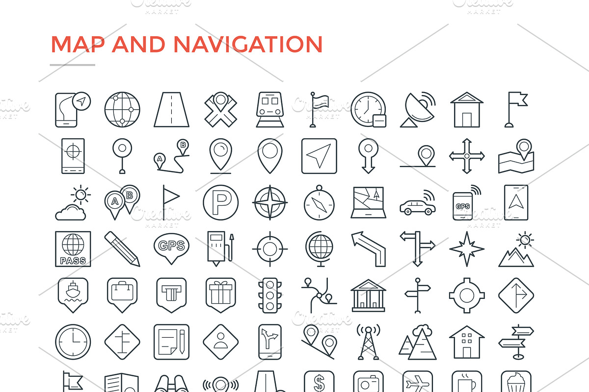 4800 Line Icons Pack, an Outline Icon by Vectors Market (Photo 12 of 20)