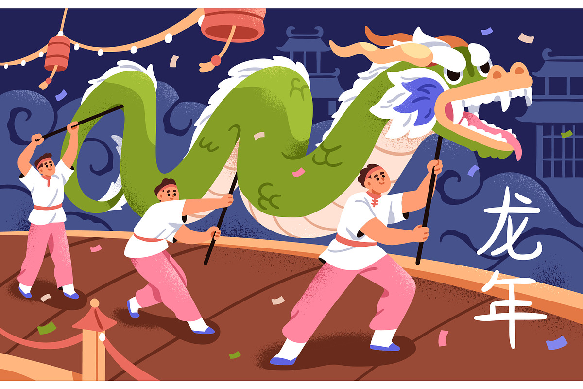 Happy Chinese New Year cards, a Seasonal Illustration by Good Studio (Photo 2 of 8)