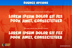 Doorbuster Bounce Sign Painter Font