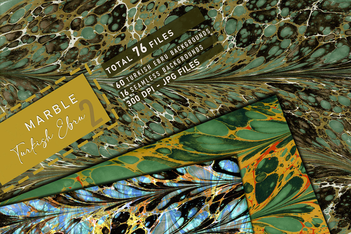 Turkish Ebru 2 – Marble, a Texture Graphic by Suna Kosem (Photo 1 of 22)