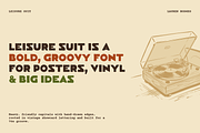 Leisure Suit | 70s Retro Font, a Sans Serif Font by Lauren Hodges (Thumbnail 2 of 13)