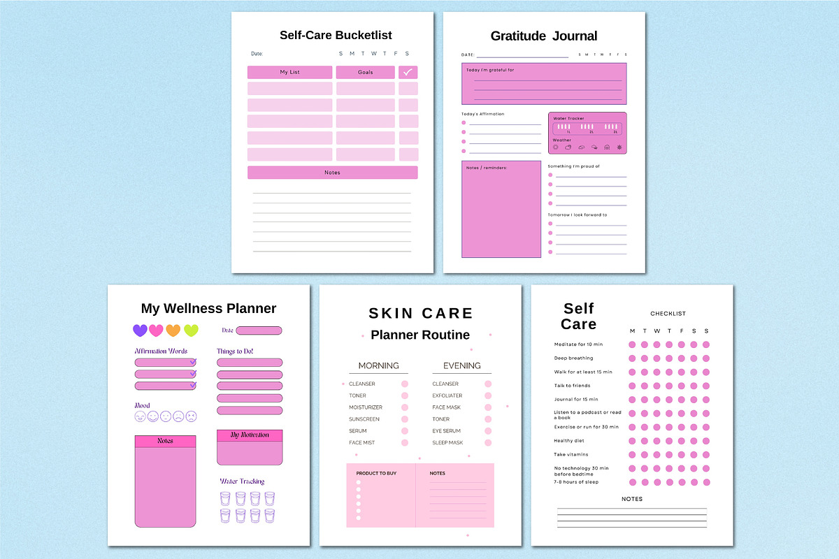 2026 Self Care & Wellness Journal, a Stationery Template by Shumaya (Photo 3 of 5)