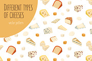 Cheese types seamless pattern, a Pattern Graphic by Good Studio (Thumbnail 1 of 4)