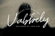 Vabbely / Brush Textured Typeface