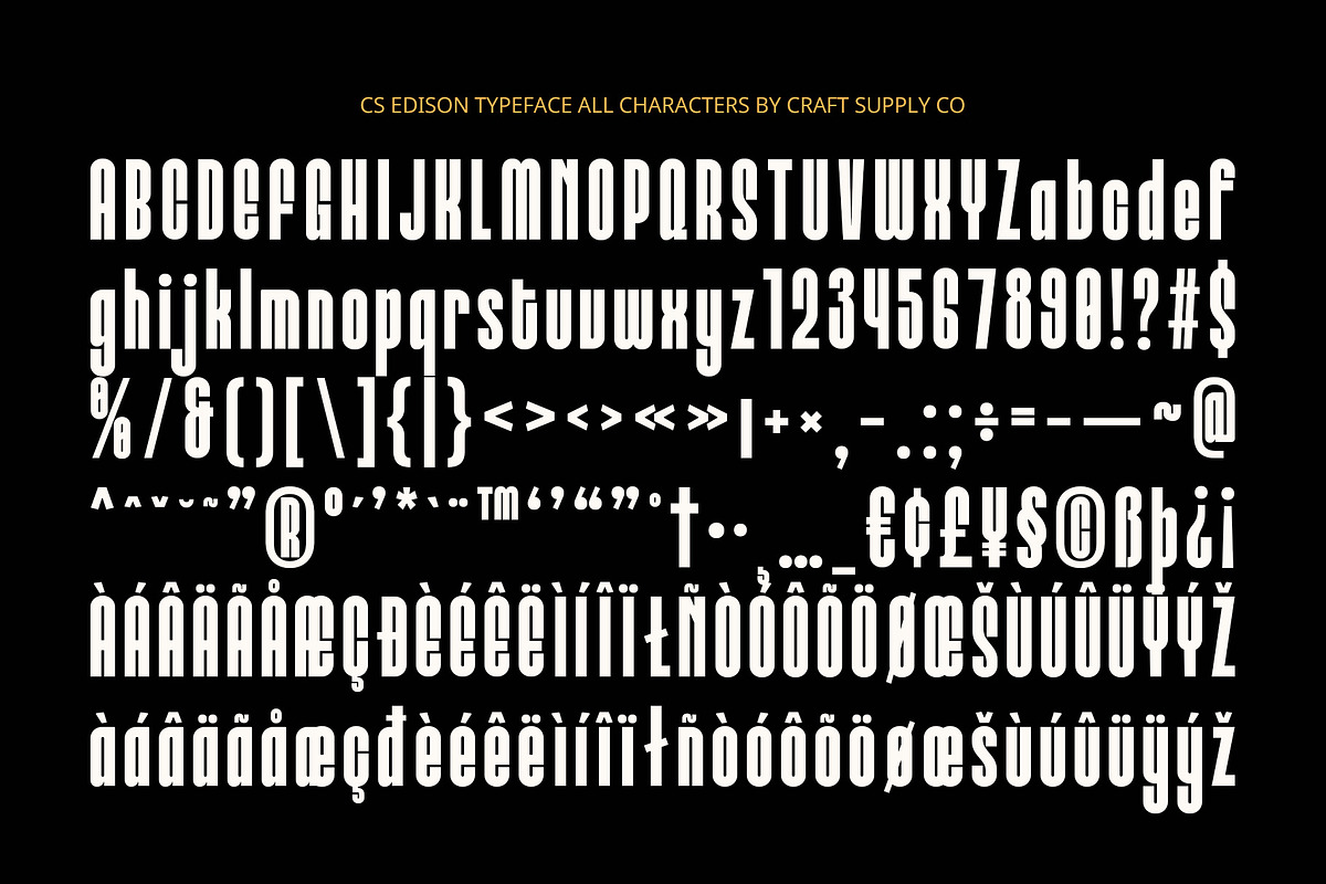 CS Edison – Bold Font, a Sans Serif Font by Craft Supply Co. (Photo 8 of 8)