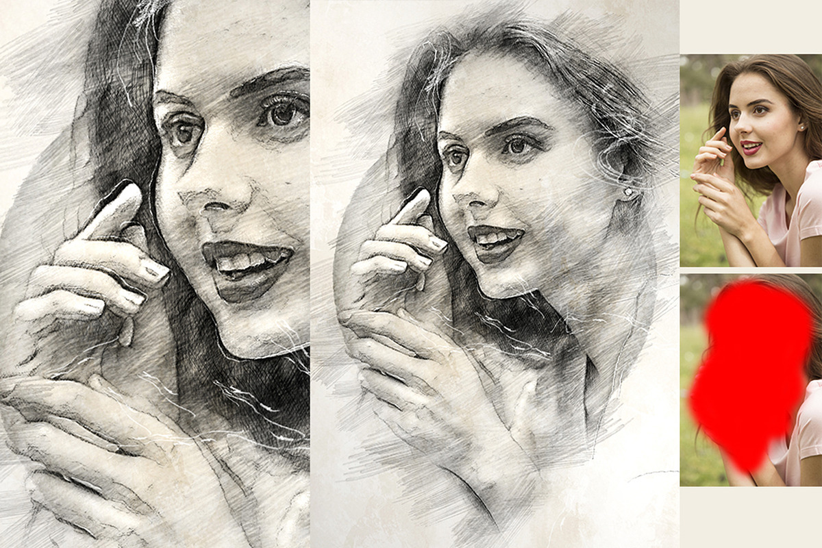 GAllerist (Drawing) Photoshop Action, an Action Add-On by GorynArt (Photo 5 of 16)