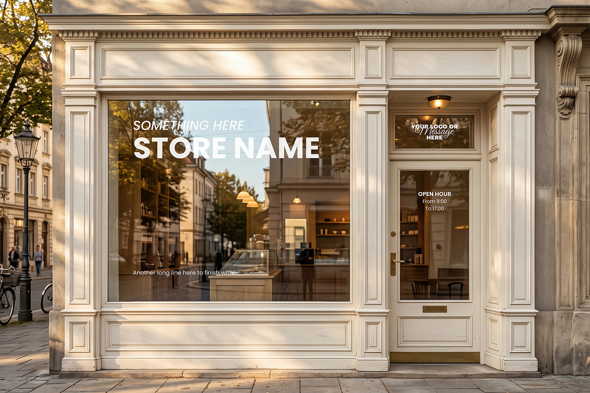 Storefront Window Mockups, an Advertising Mockup by Luuqas Design (Photo 10 of 13)