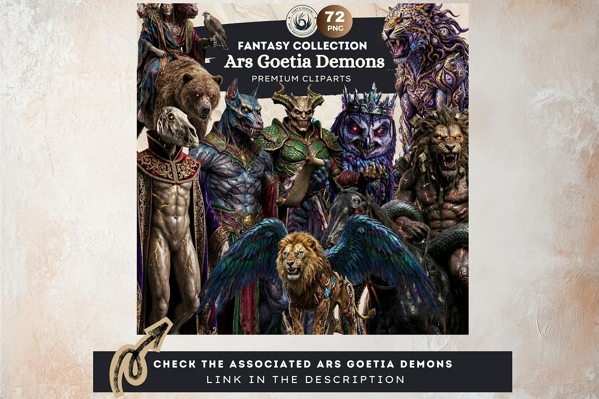Ars Goetia Dark Fantasy Backdrop Set, a Background Graphic by ThatsDesignArt (Photo 11 of 13)