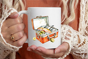 Watercolor Fishing Hunting Clipart, a Seasonal Illustration by designcity5 (Thumbnail 5 of 5)