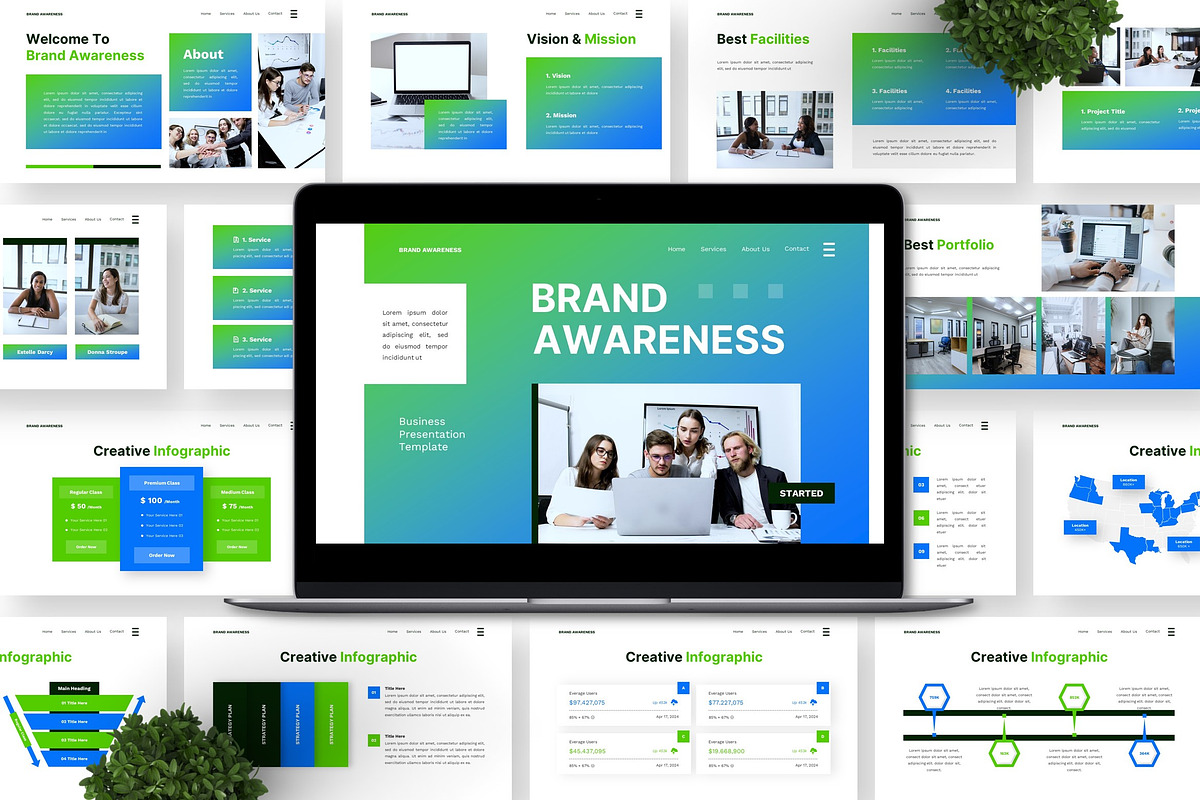 Brand Awareness - Business GSL, a Presentation Template by Deepslide Studio (Photo 6 of 6)