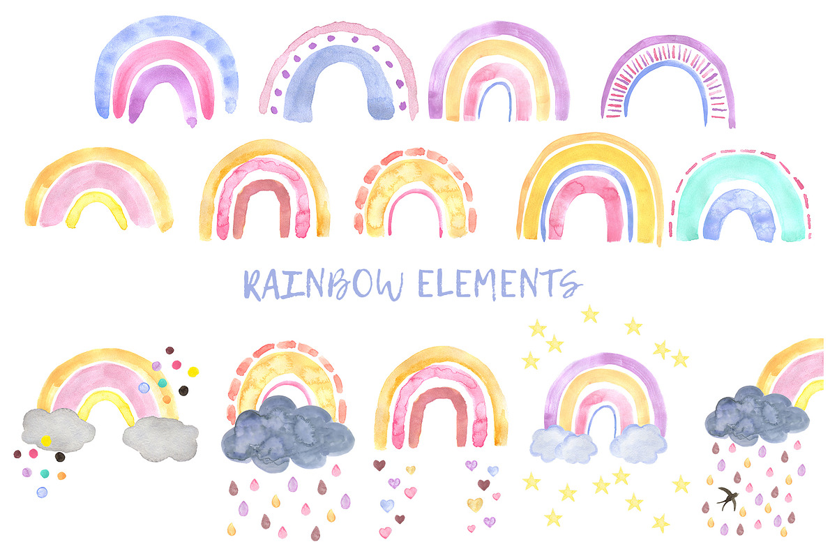 Rainbow watercolor., an Illustration by Nejumi (Photo 2 of 6)