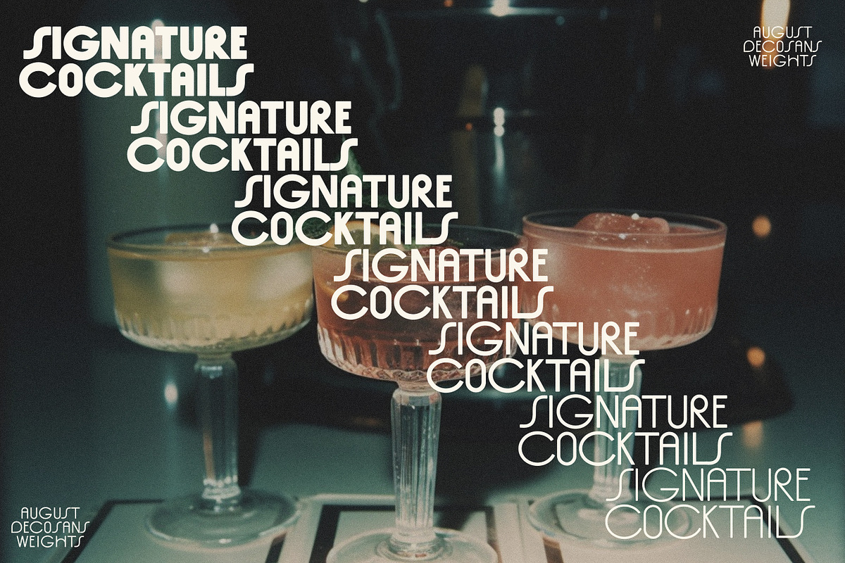 AUGUST DecoSans Multi-weight Family, a Sans Serif Font by Nicky Laatz (Photo 2 of 30)