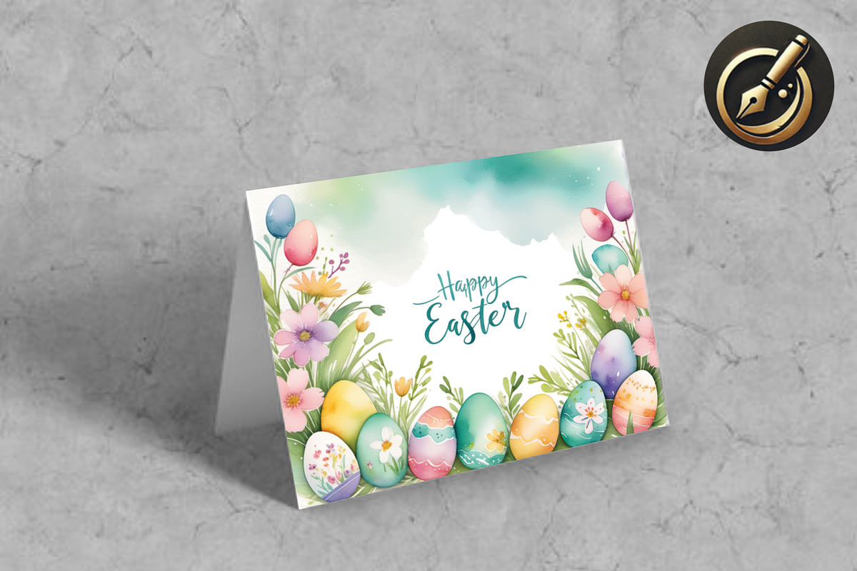 Easter Greeting Card | Printable 7x5, a Card Template by Print Haven (Photo 1 of 4)