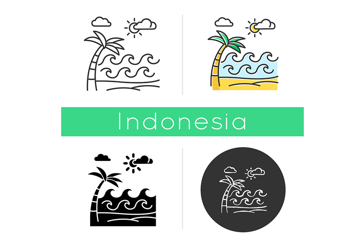 Waves on sandy beach icon, an Outline Icon by IMG Visuals