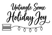 Holiday Light Untangle Joy Lettering, an Object Illustration by Ghagra (Thumbnail 2 of 7)