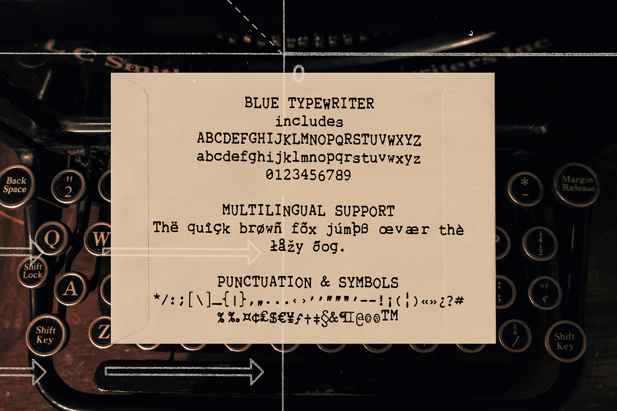 Blue Typewriter SVG font, a Serif Font by Ana's Fonts (Photo 2 of 10)