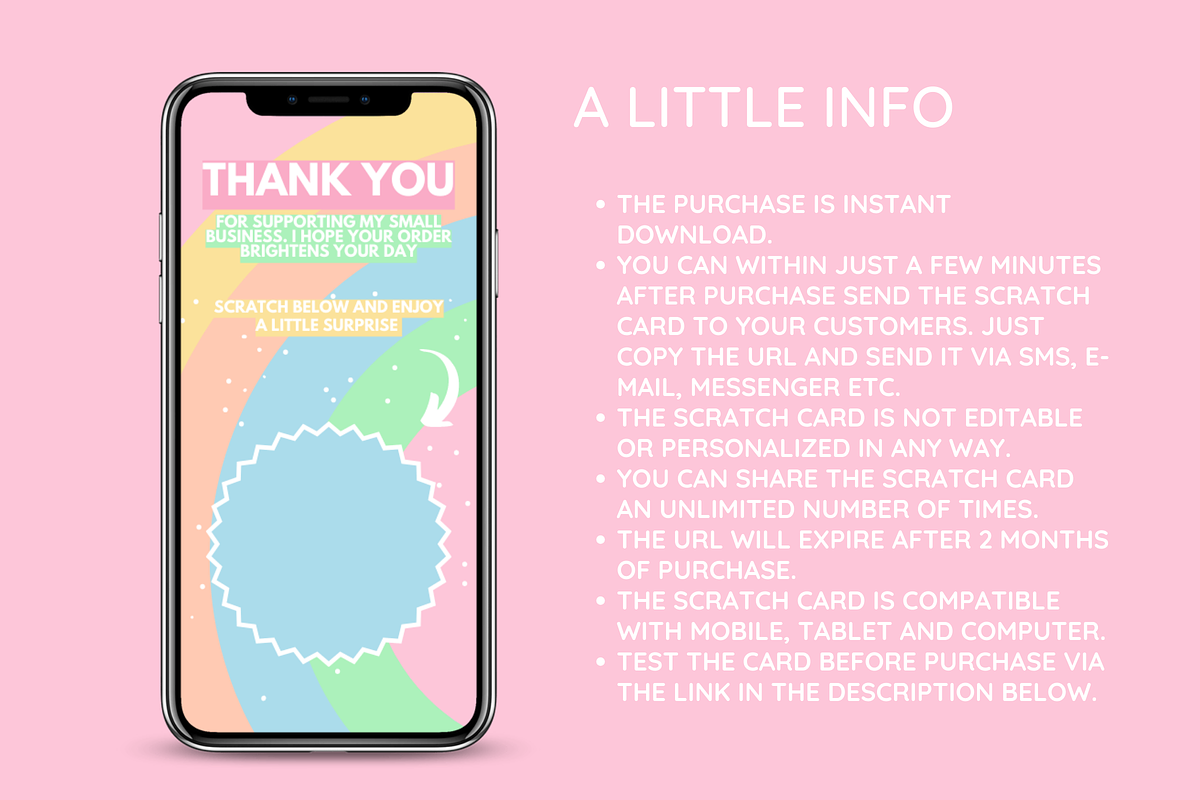 Customer Coupon Reveal Scratch Card, a Social Media Template by SunshineStudioBoutique (Photo 4 of 9)