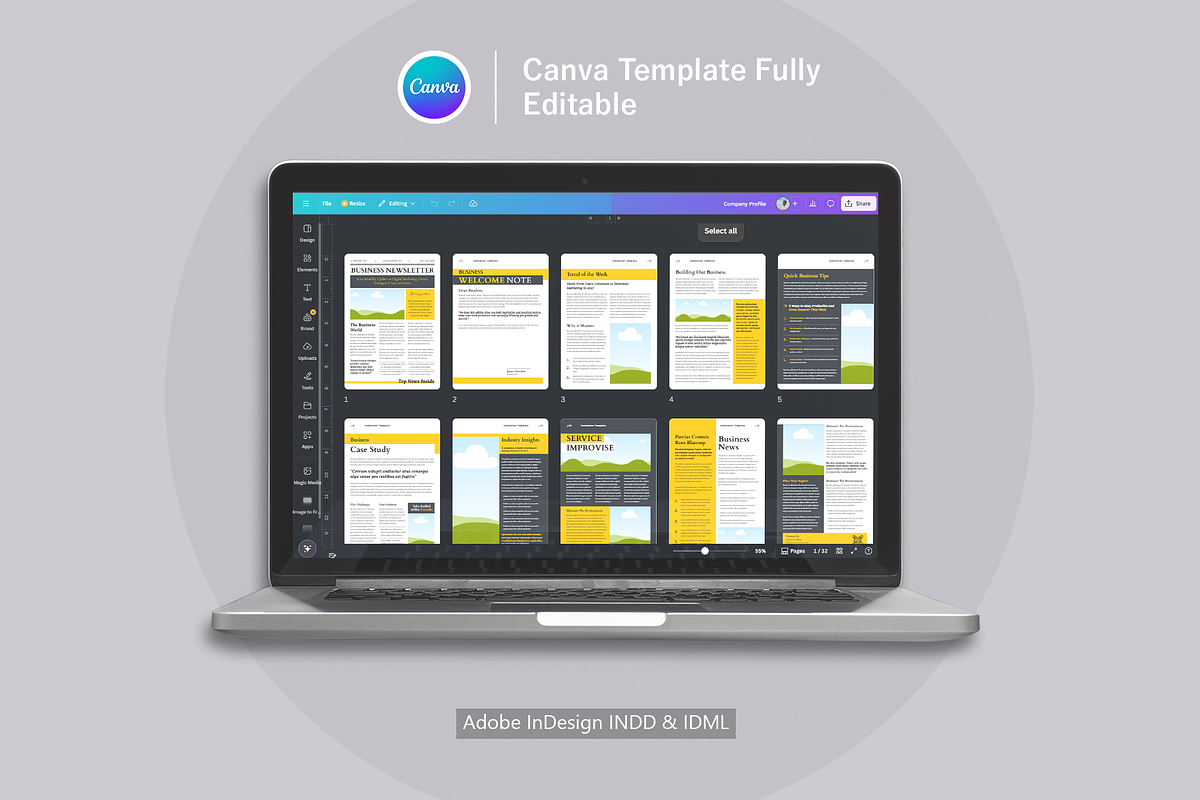 Newsletter Template | Canva preview 6