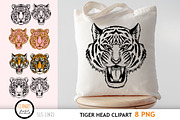 Tiger Clipart & Lineart PNGs, an Animal Illustration by SLS Lines (Thumbnail 6 of 7)