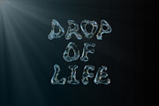 Floating Water Letters Overlays, a Symbol Font by PhotoSpirit (Thumbnail 4 of 8)
