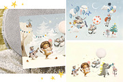 Cute Christmas Animals, an Animal Illustration by TanyaSchuka (Thumbnail 3 of 15)