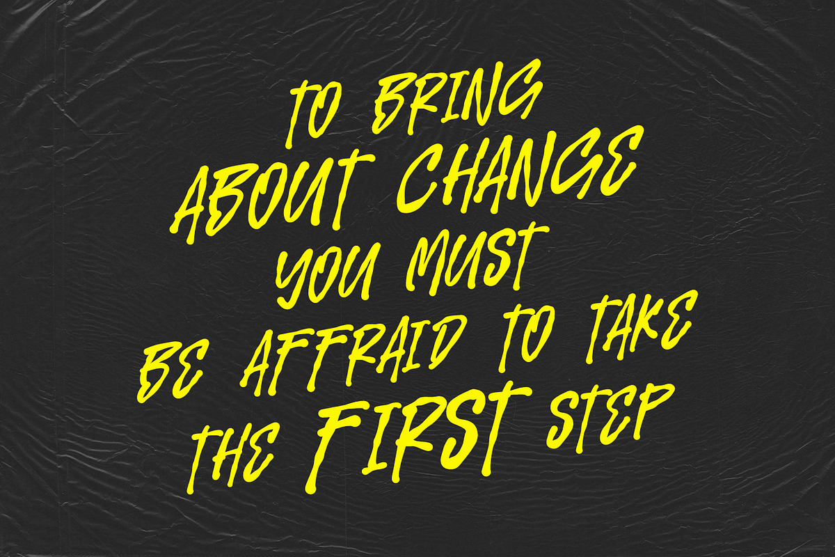 Grous Hiraco Power Display Brush Fon, a Handwritten Font by Maulana Creative (Photo 2 of 7)