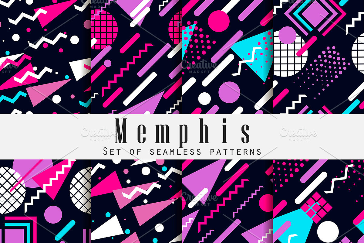 Memphis seamless patte style of 80's, a Pattern Graphic by Andy Vinnikov