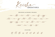 Keisha - a signature font, a Handwritten Font by Beautypes (Thumbnail 6 of 7)