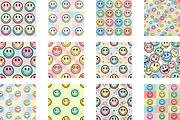 Cheerful Faces on Checkered Pattern, a Pattern Graphic by Wow Magic (Thumbnail 3 of 3)