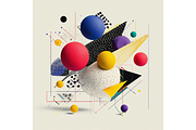 Prompt Modern Abstract Design Shapes, a Decorative Illustration by Creative design (Thumbnail 6 of 7)