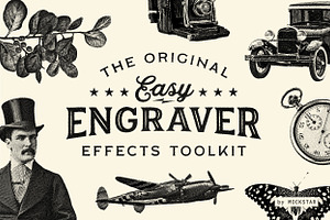 Easy Engraver Effects for Photoshop, a Layer Style Add-On by mockstar