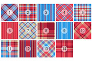 #117 Christmas Checkered Patterns, a Pattern Graphic by Plaid4You (Thumbnail 2 of 11)