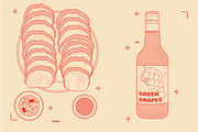 Korean Food Vector Illustrations, a Food Illustration by TheFoodAtlas (Thumbnail 14 of 22)